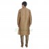 Kurta pyjama- Dupain silk fabric in Yellow Metal color Kurta pyjama- Dupain silk fabric in Yellow Metal color
